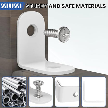 30Pcs 1" x 1" Stainless Steel Corner Brace, 90 Degree Small Right Angle L-Shape Joint Corner Brackets Fastener with Screws, Perfect for Furniture, Cabinets, Bookshelf, Chair, Drawer, Shelves