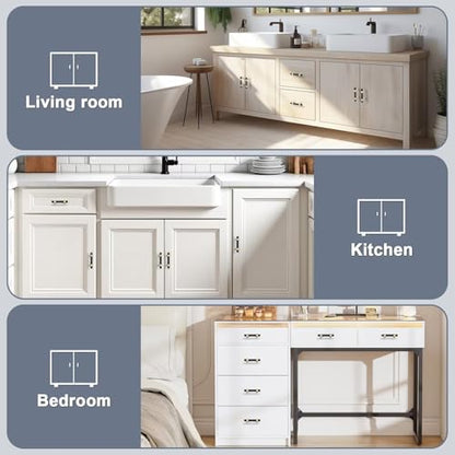 5Pack Hole Centers 2.5inch(64mm) Black Cabinet Handles with Gold Champagne Base T Shaped Kitchen Cabinet Pulls Hardware Pull Handle for Cabinets Dressers 4inch Total Length - color: Black with Champagne Gold Base, size: Hole Centers: 2.5inch