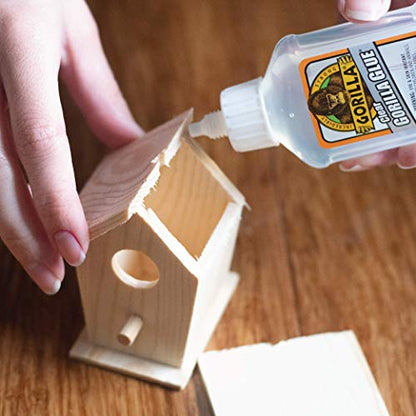 Gorilla Clear Glue, 1.75 Ounce Bottle (Pack of 5) - Crystal Clear, All Purpose, and Water Resistant - size: 5 - Pack, style: 1.75 Ounce