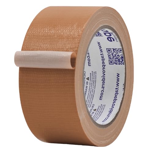 MAT Duct Tape Tan (Beige) Industrial Grade, 2 inch x 60 ft. Waterproof, UV Resistant for Crafts, Home Improvement, Repairs, & Projects - color: Tan