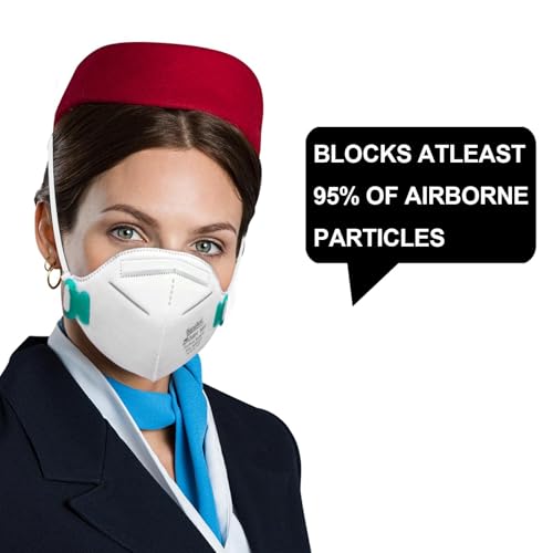 benehal NIOSH Approved N95 Mask Particulate Respirators, Pack of 25 N95 Face Masks, Individually Wrapped,White - color: White, size: 25 Count (Pack of 1)