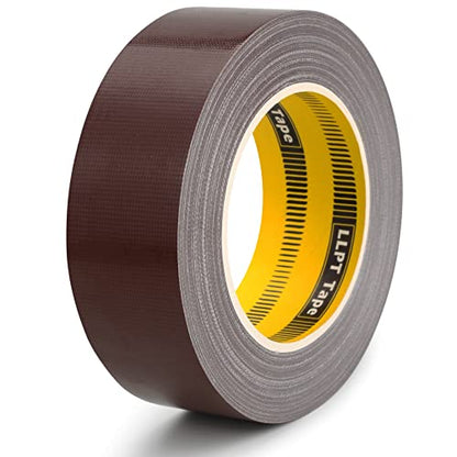 LLPT Duct Tape Premium Grade 1.6 Inches x 108 Feet Heavy Duty Easy Tear Strong Adhesive for Moving Packing Color Coding Art Craft DIY Projects Repair Color Dark Brown (DT413) - color: Dark Brown