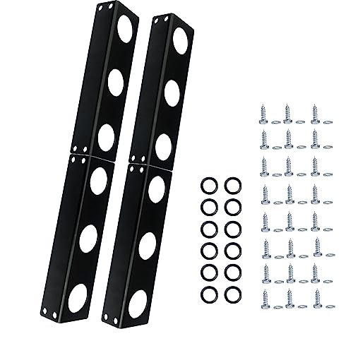lifgarfe 6 Hole Hand Tool Holder Rack Tool Storage Rack fit for lanscaping Trailer and Truck