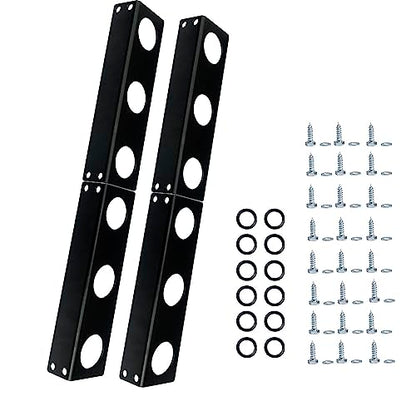lifgarfe 6 Hole Hand Tool Holder Rack Tool Storage Rack fit for lanscaping Trailer and Truck