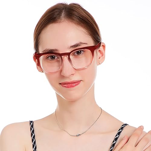TOREGE Clear Safety Glasses, Upgrade Gradient Safety Goggles Eye Protection With Anti-Fog And Anti-Blue Light Lens, Perfect Alt To Regular Protective Eyewear Glass For Men Women(Gradient Brown) - color: Gradient Brown