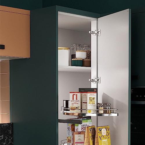 Probrico 12 Pairs（24 Pack） Kitchen Cabinet Hinges for Face Frame Cabinet, Concealed Cabinet Hinges Brushed Satin Nickel with Mounting Screws - size: 12 Pairs