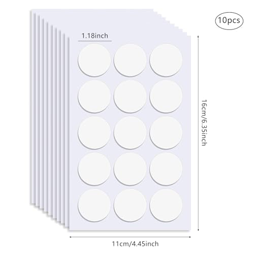 150 Pcs Double Sided Tape Museum Gel Sticky Tack, Removable Non-Marking 30mm/1.18" Round Double Sided Adhesive Dots Poster Putty for Crafts Balloons Festival Home Office Party Decorations - size: 150pcs-30mm