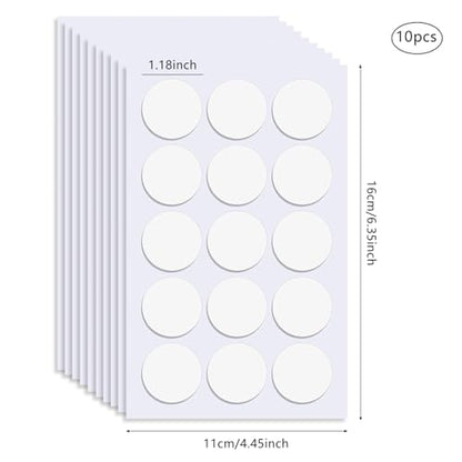 150 Pcs Double Sided Tape Museum Gel Sticky Tack, Removable Non-Marking 30mm/1.18" Round Double Sided Adhesive Dots Poster Putty for Crafts Balloons Festival Home Office Party Decorations - size: 150pcs-30mm