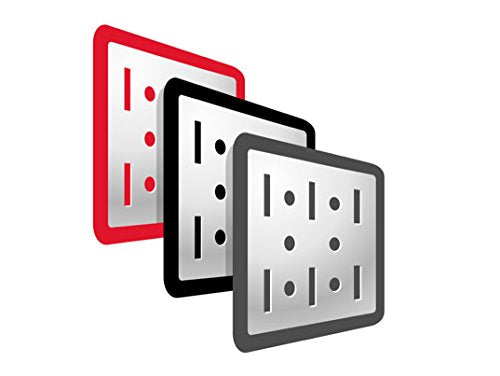 Wall Control Pegboard 14in Accessory Hanger Tool Holder Bracket and Slotted Tool Board - Red (Pack of 2) - color: Red, size: 1 Count (Pack of 2)