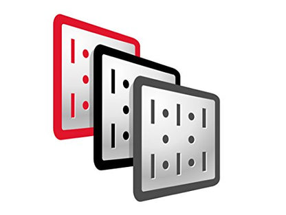 Wall Control Pegboard 14in Accessory Hanger Tool Holder Bracket and Slotted Tool Board - Red (Pack of 2) - color: Red, size: 1 Count (Pack of 2)