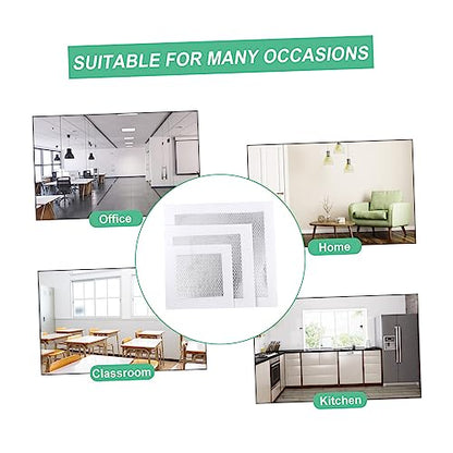 3pcs Self-Adhesive Wall Repair Patch Kit Drywall Repair Stickers for Quick Hole Mending Lightweight Mesh for Smooth Finish for Home Decor and Damage Restoration