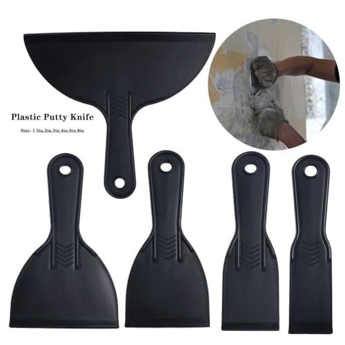 generic Plastic Putty Knife,Putty Scraper,Flexible Paint Scraper,For Repairing,Removing Wallpaper,Plaster Scraping,Spackling,Patching(1.5inch)