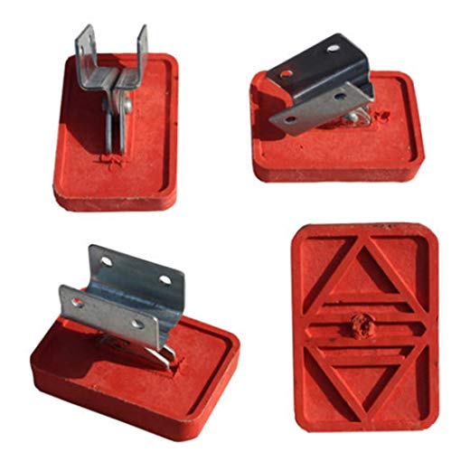 Heavy Duty Adjustable Anti-Slip Rubber Stop Mat Feet Shoe Kit for Extension Ladder Parts,2pcs