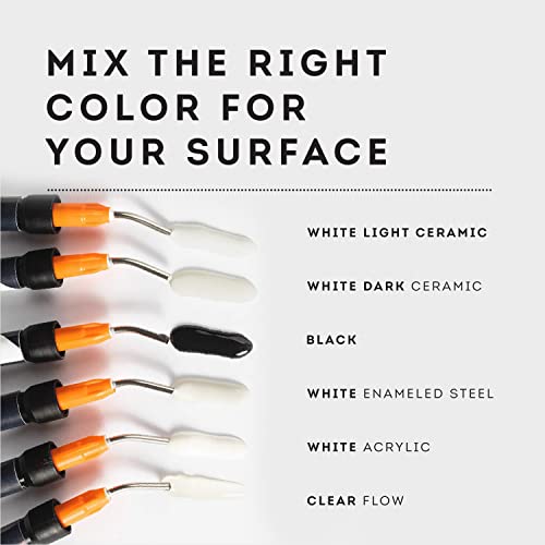 Tile Repair Kit by Stowsen - Also Works as Bathtub Repair Kit I Ideal to Fix Your Broken Chip or Crack on Marble, Corian, Porcelain and Granite Countertops - style: Compact