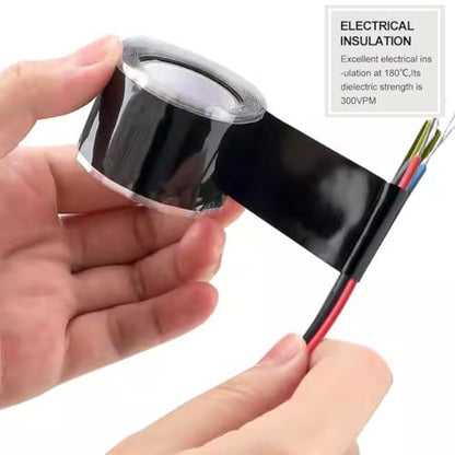 Hose Repair Tape, Self Fusing Silicone Tape 1 Inch x 10Ft, Waterproof Self Fusing Rubber Tapes Rescue Tape Silicone Rubber Self Fusing Tape for Pipe Leaks Emergency Repair