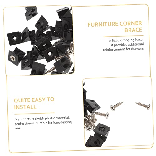 100pcs Shelf Support Accessories Fastener Easy Install Plastic Furniture Repair - size: 2.5X1.3CM