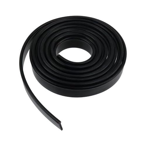 Oedema 118 Inch Shower Door Bottom Seal Strip Silicone Waterproof Shower Sweep Weather Stripping Door Seal for House and Glass Doors, Black - color: Black