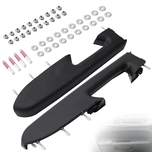 22818465 22818470 Front Left & Right Armrest Repair Kit Pair Fit for Chevy Silverado/GMC Sierra 1500 2500HD 3500HD 2010–2014 Door Panel Armrest with Handle Below - Color Black - color: Black, size: Driver&Passenger Side