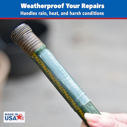Gaffer Power Clear Butyl Seal Tape 8” x 5 FT – Extra Wide Waterproof Leak Repair Tape for Roof, Gutters, Pipes & RV – Heavy Duty, Flexible, Made in USA - color: Clear 8 Inch