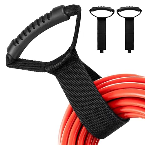 2 Pack Cord Storage Straps, 17" Extension Cord Straps Heavy-Duty for Garden Hose Strap Cord Organizer Handle for RV Accessories, Industrial Electrical Accessories - size: 02(2-Pack)
