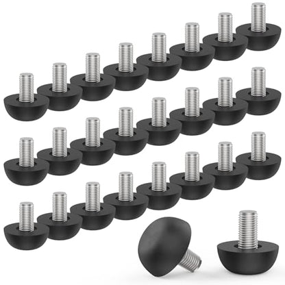 M8 Adjustable Furniture Leg, 304 Stainless Steel Furniture Feet, 8mm x 1.25 Screw-in Leveling Feet, Outdoor Patio Furniture Legs Leveler Replacement for Table, Chair, Desk, Cabinet (24Pcs) - size: 24 PCS