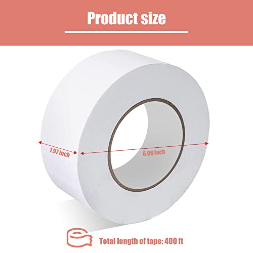 Drywall Paper Tape, 2” x 400 ft Ultra-Thin Fiber Paper Drywall Joint Tape for Seam Patch for Wall Sheetrock Ceiling Crack, White - size: 2" X 400ft