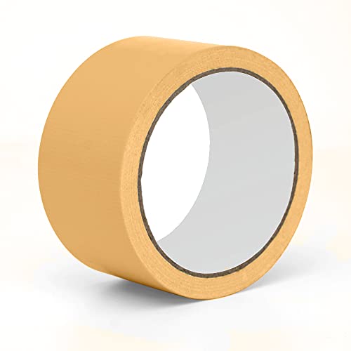 Reniteco Tan Duct Tape- 2 inches x 10 Yards, Waterproof & All-Weather, No Residue, UV Resistant, Heavy Duty for Car, Home & Outdoor Repairs, 1 Roll - color: Tan, size: 2in*10yard