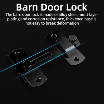 Fence Gate Frame Kit with 8 inch Hinges and Gate Latch, Includes Corner Brace Brackets, Suitable for Wooden Shed Doors and Barn Doors - size: 8 Inch