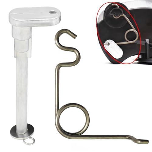 Fuel Door Hinge Pin with Gas Door Spring, for 2015-2024 F150 Loose Gas Cap Permanent Repair Fix (15-24 Spring+Hinge) - size: 15-24 Spring+hinge