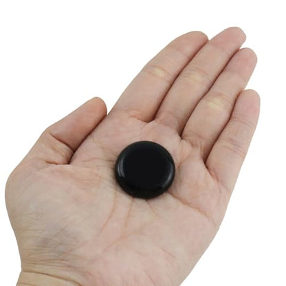 MY MIRONEY 24PCS Round Chair Sliders Black Self-Adhesive Furniture Slider Gliders PE Floor Protector Pads, 1 Inch - style: 1"; Black; 24PCS