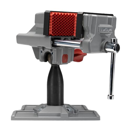 Tipton Best Gun Vise 360 with Swiveling Head Design, Non-Marring Jaw Pads, and Stainless Steel Jaws for Gunsmithing, Gun Cleaning, Scope Mounting