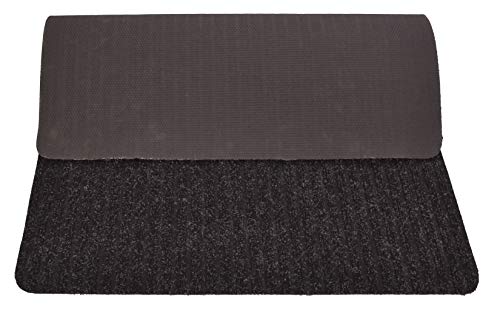 Stair Treads Collection Indoor Skid Slip Resistant Carpet Stair Tread Mat (Black, Matching Mat 24 in x 30 in) - color: Black, size: 24"x30" Landing Mat