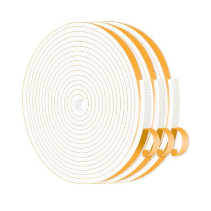 Weather Stripping Door Seal Strip,Door Jamb Weather Stripping,Insulation Tape Roll for Insulating Door Frame, Window, Air Conditioner (White,1/4 in x 1/8 in x 39Ft) - size: 1/4 In x 1/8 In x 39 Ft