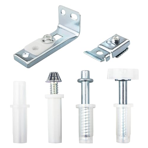 N 7534 Bifold Door Hardware Repair Kit, Door Repair Kit for 1" to 1-3/8" Thick Doors Up to 50 Lbs. Includes Top and Bottom Brackets, Top and Bottom Pivots and Guide Wheel (1 Set) - size: 1 Set