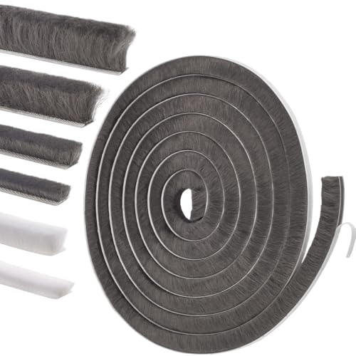 Self-Adhesive Weather Stripping Seal for Doors & Windows – Soundproof Insulation Gap Filler for Sliding, Exterior, Front, and Jamb Frames – 0.9" x 0.35" x 16.5 ft, Gray - color: Gray, size: 0.9" x 0.35" x 16.5 ft