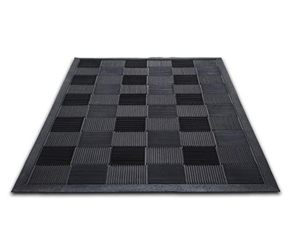 Guardian Floor Protection PARQUET3X5 Parquet Wiper Scraper Outdoor Floor Mat, Rubber, 3' x 5', Black, 3' Length, 5' Width - size: 3' x 5' (Rectangular)