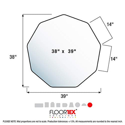 Floortex Blue CraftTex 9Mat 38" x 39" Crafting Protection Mat for Hard Floors - color: Blue