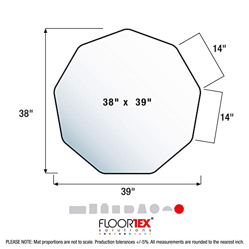 Floortex Pink CraftTex 9Mat 38" x 39" Crafting Protection Mat for Hard Floors - color: Pink
