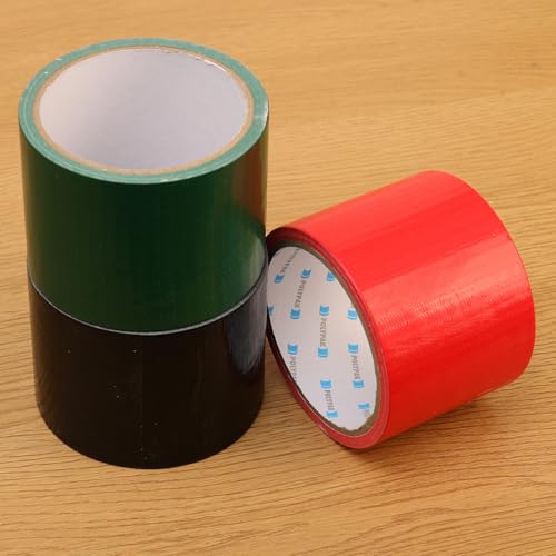 10Meters/Roll Multipurpose Duct Tape Strong Self-Adhesive Waterproof Tarpaulin Repair Tape for Home Carpet Pipes,7cm*10m (Red) - color: Red