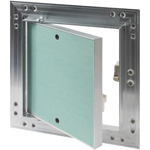 6" x 6" Waterproof Drywall Access Panel, Tileable and Paintable Ceiling and Wall Access Panel for Drywall, Wire Cover for Wall Covering Panels, Push to Open, Flush-Mount Wall Hole Cover - size: 6x6 Inch