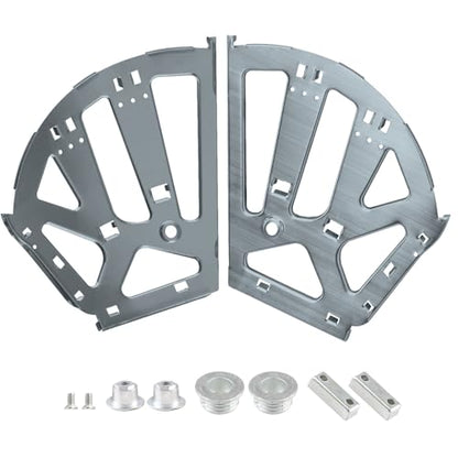 3 Layers Shoes Drawer Cabinet Hinges Flip Frames, Grey Shoe Cabinet Replacement Fittings Stainless Steel for Kitchen Living Room, 1 Pair - color: Gray, size: 3 Layers