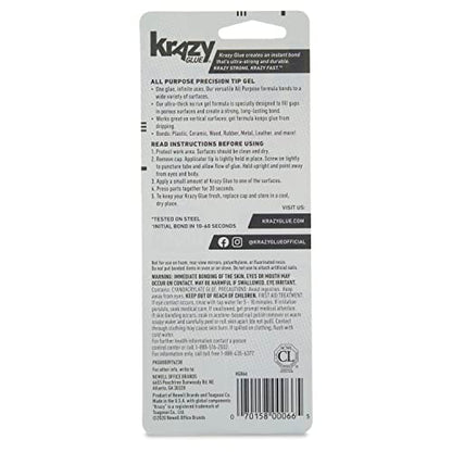 Krazy Glue, All Purpose Gel, Precision Tip, 2 g (Pack of 2) - size: 1 Count (Pack of 2)
