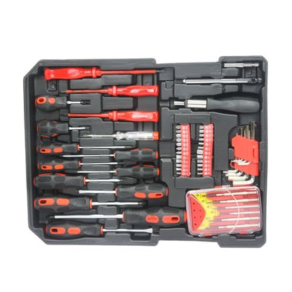 899pcs Home Repair Tool Set Kit, Toolbox Storage Case with Drawer, General Household Tool Kit, Tool Set Kit Home Tool Kit for All Purpose for Maintenance, Garden, Homeowner, Handyman,Black - color: Black