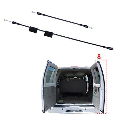 Rear Door Latch Cable Compatible for 1992-2014 F-ord E150 E250 E350 E450 E550 Van Rear Right Passenger Side Cargo Door Latch Cable Replace 8C2Z15431A02C - size: E-van Rear Right Door Cables