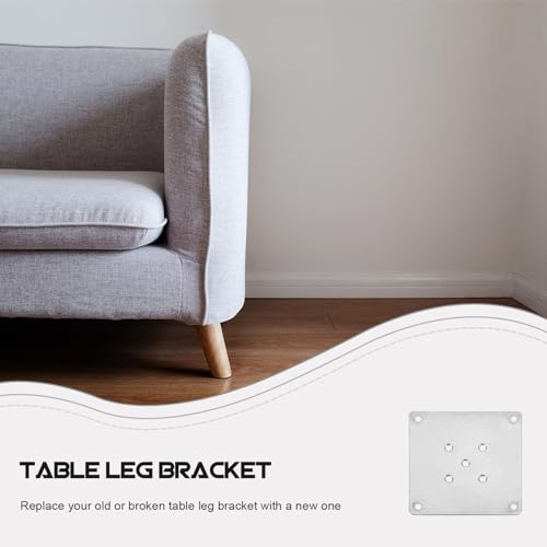 Mounting Plates for Furniture Legs: 8 PCS Table Leg Mounting Plate Furniture Leg Attachment Plates Flat T-Plate Connector Attachment Bracket Base for Sofa Cabinet Chair Seat Repair Replacement