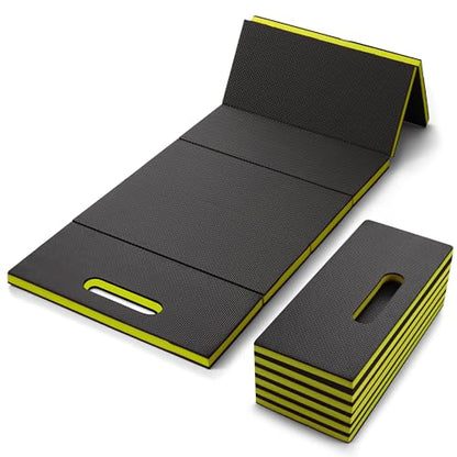 Foldable EVA Utility Mat with Handle, Heavy Duty Mechanic Mat for Kneeling, Workouts, Garages, Gardening, Camping, Picnics, Outdoor Adventures and Home Gyms, Green - color: Green
