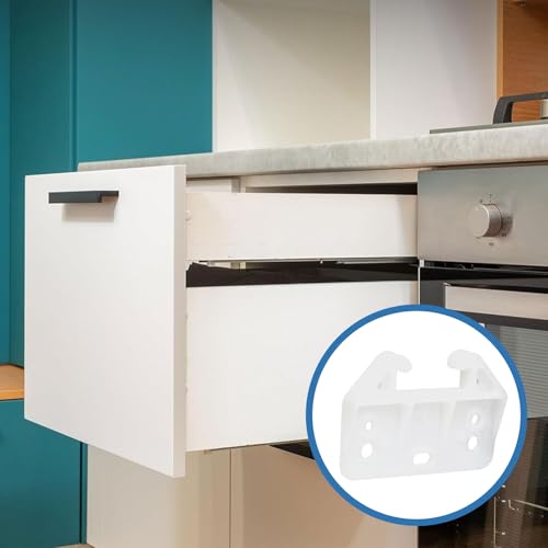 20PCS Plastic Drawer Rail Drawer Rail Replacement Furniture Parts, Suitable for Dressing Tables, cabinets, and Drawer Systems, Easy to use, Rail Drawer Furniture cabinets, wardrobes