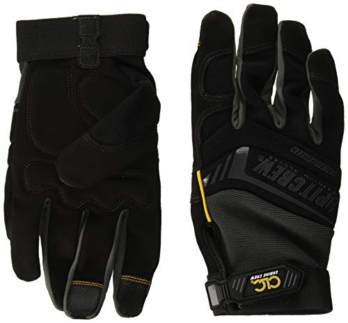 CLC Custom Leathercraft Pit Crew 205BXL Engine Crew Mechanic's Glove, Black, XL - size: X-Large
