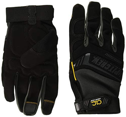 CLC Custom Leathercraft Pit Crew 205BXL Engine Crew Mechanic's Glove, Black, XL - size: X-Large