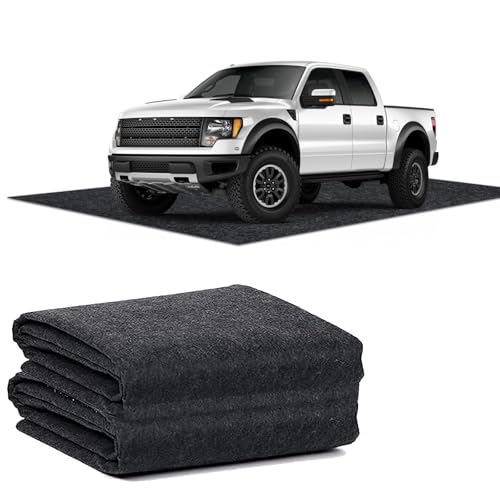 17 x 7.4 FT Garage Floor Mat for Under Cart, Oil Spill Mat with Weather backing, Garage Flooring and Floor Protection for Garage, Garage & Shop Floor & Parking mats, Reusable, Washable, Protects Floor - color: 17 X 7.4 Ft